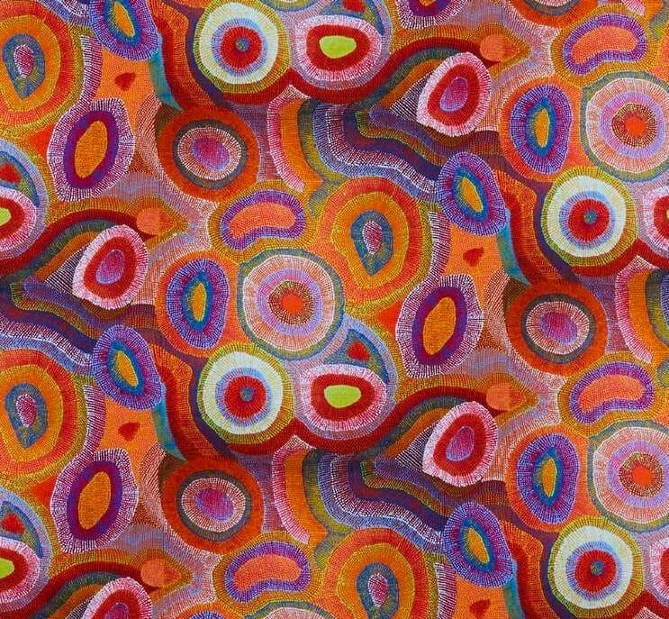 Agnes Brown, Water Dreaming, Warlukurlangu Artists