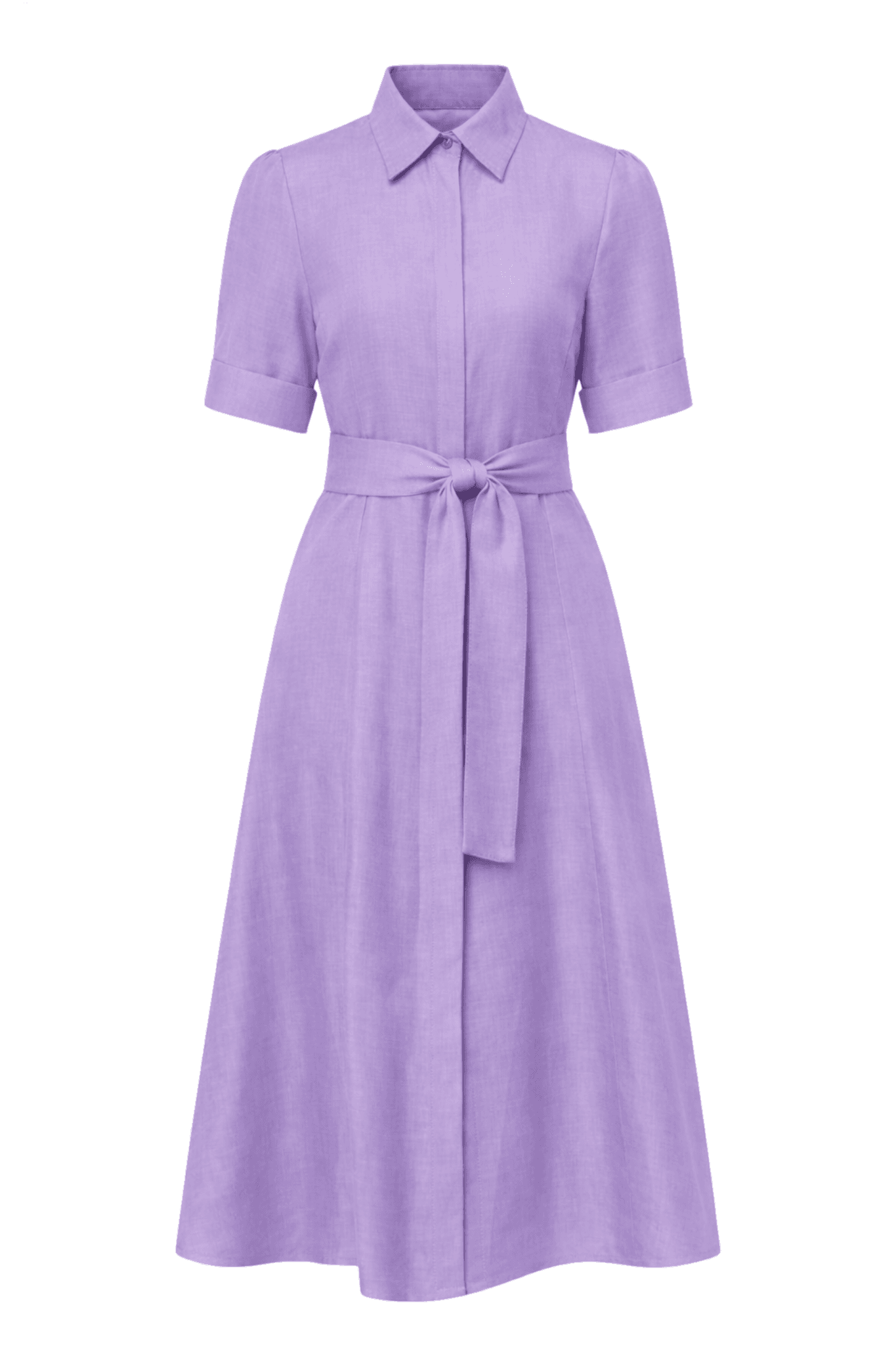 Lilac Midi Dress — custom made premium linen dress, sewn to your measurements