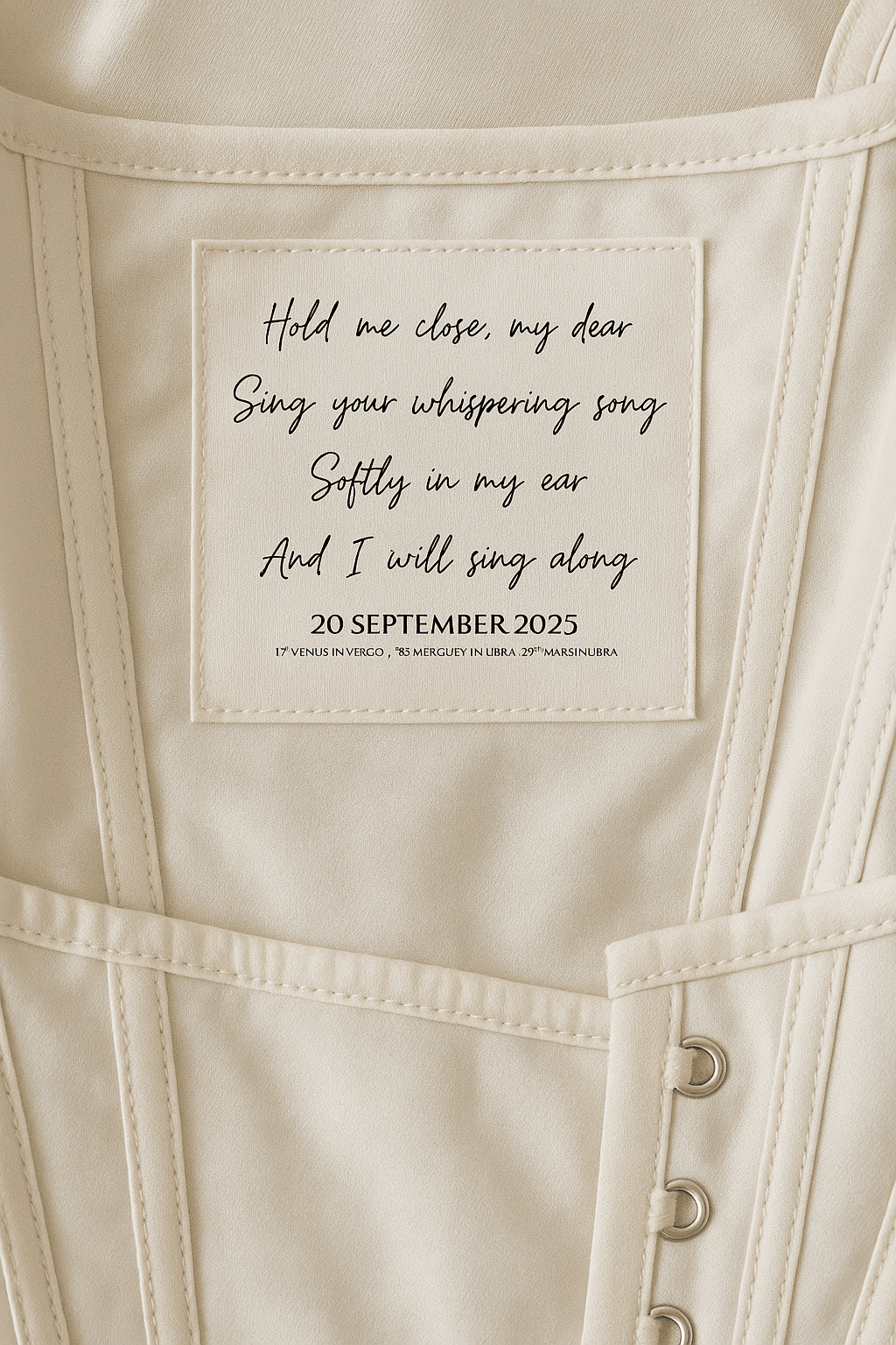 Your dress is shipped to you