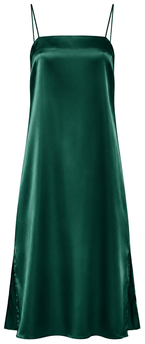 The Emerald Satin Slip
